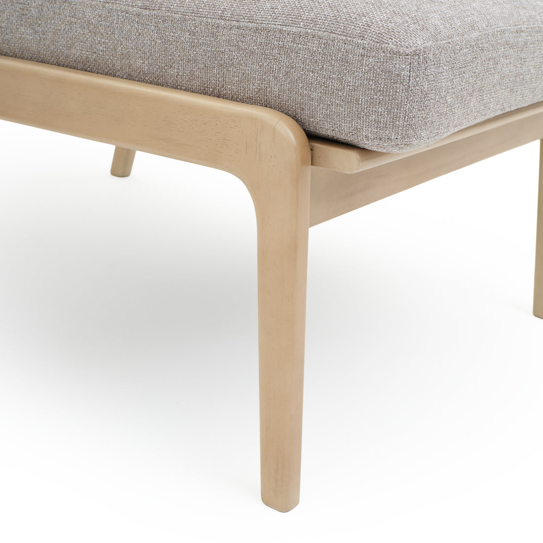 Nashik Fabric Accent Chair Light Grey