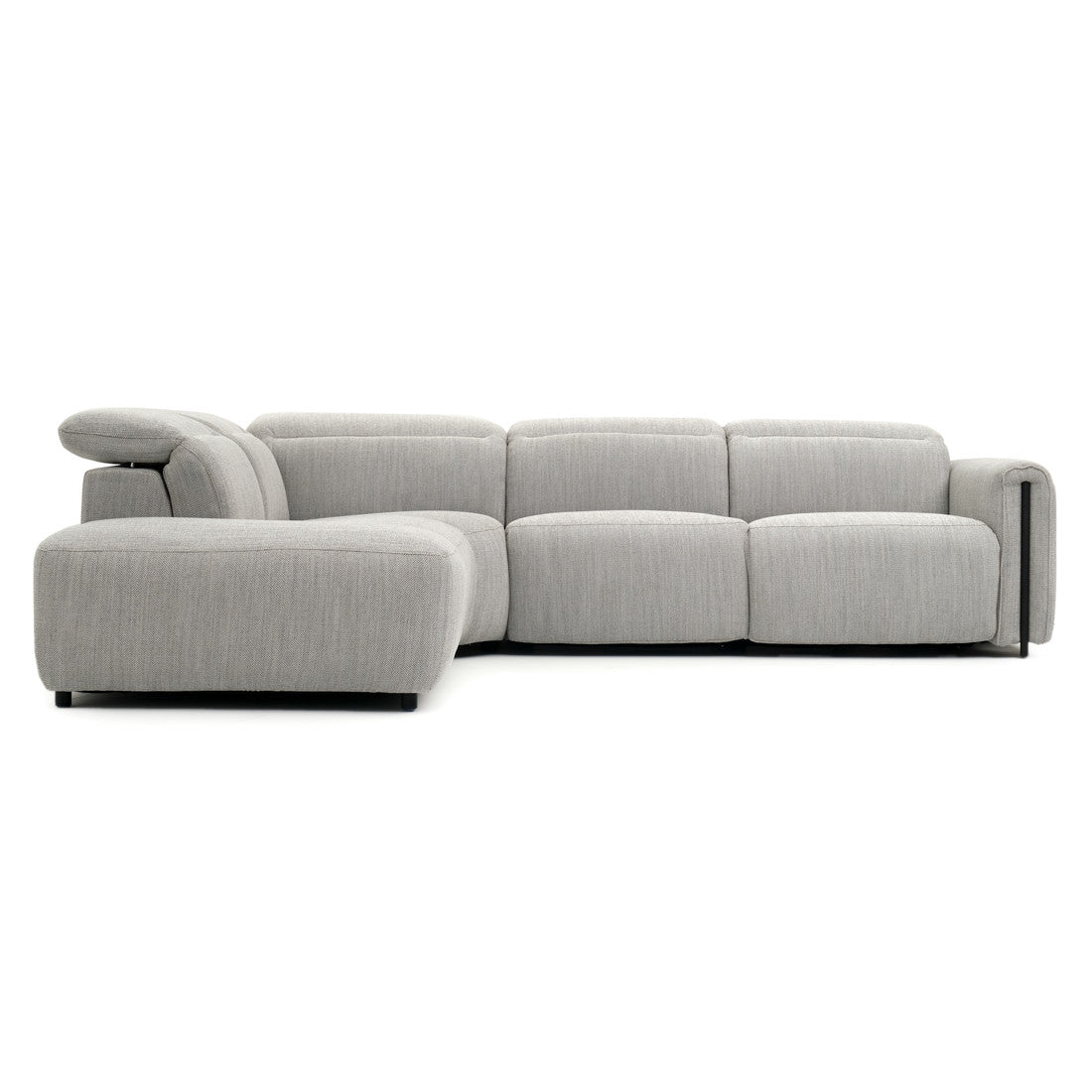 Wilnoir Reclining Sectional Sofa Light Grey