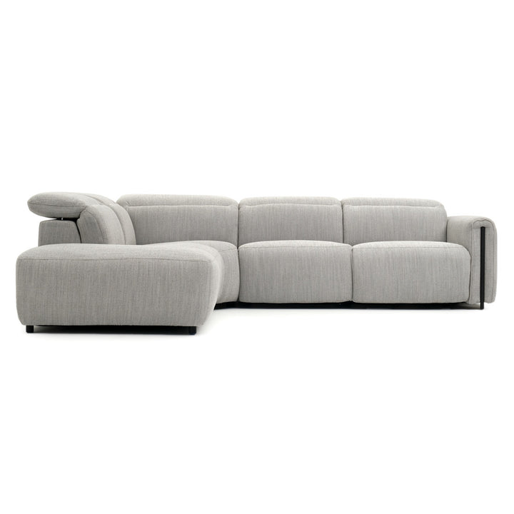 Wilnoir Reclining Sectional Sofa Light Grey