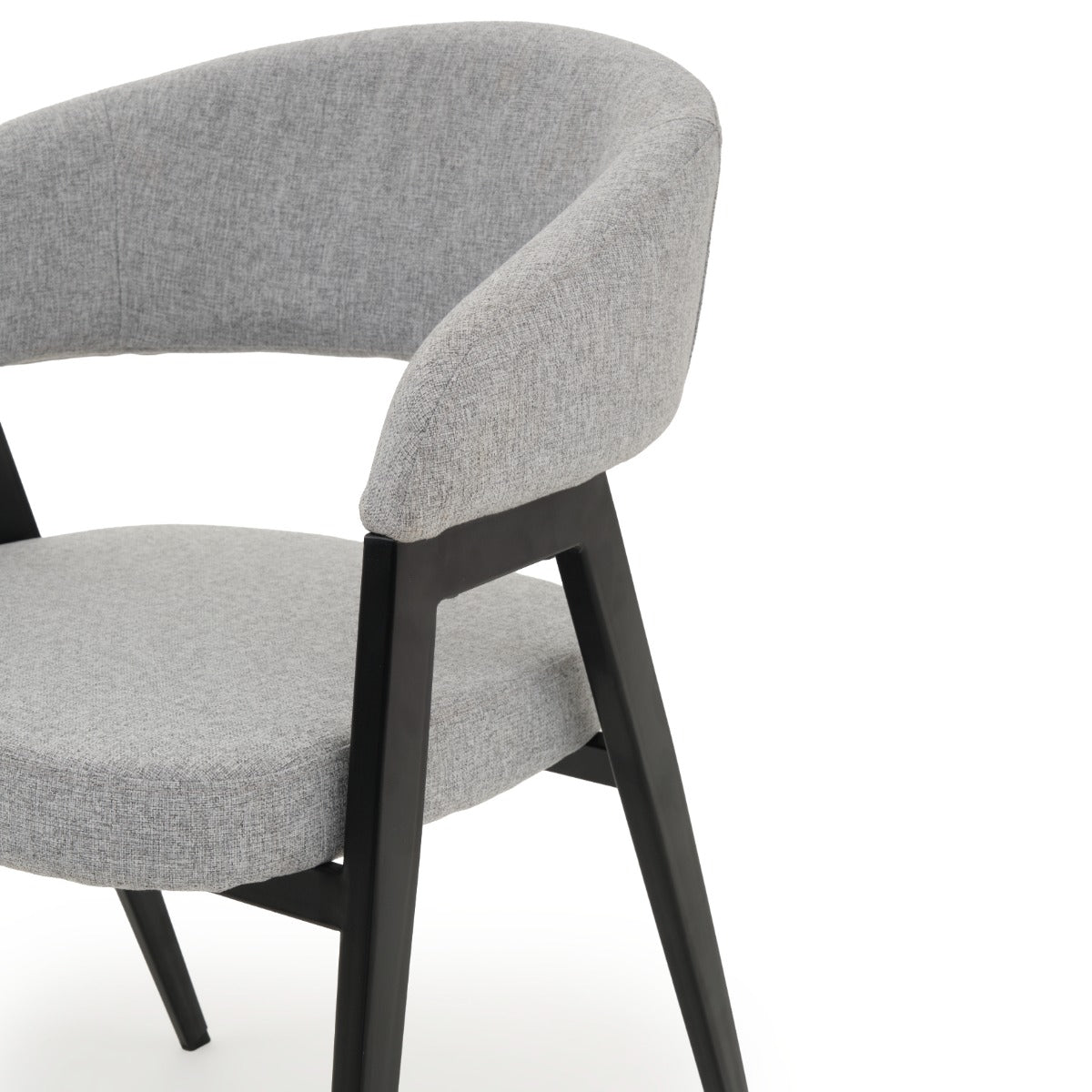 Waltina Fabric Armchair Light Grey