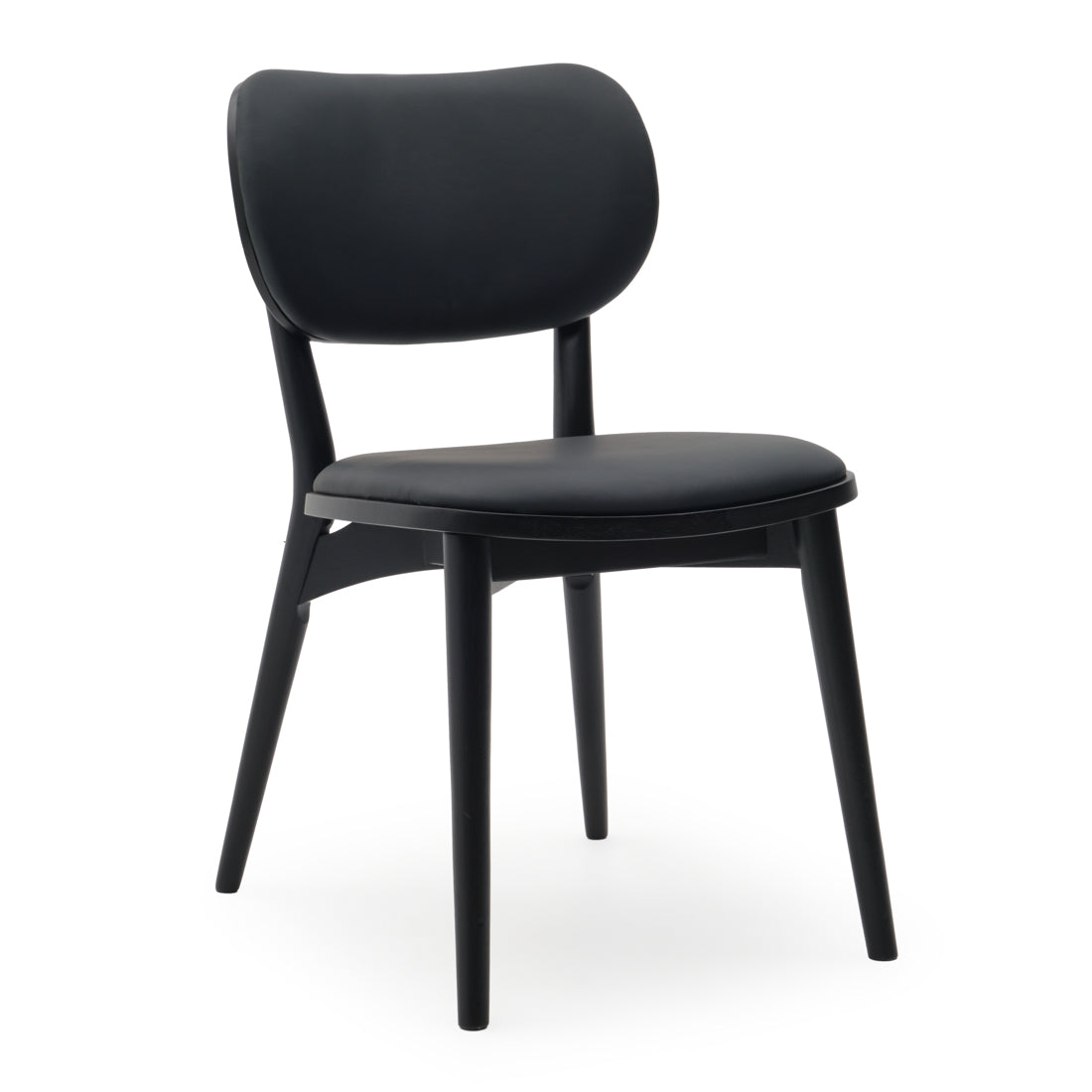 Elinor Leather Chair Black