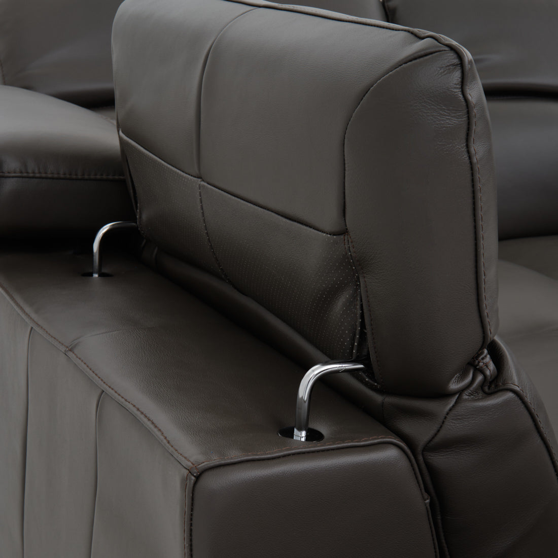 Wilnoir Reclining Sectional Sofa Dark Grey