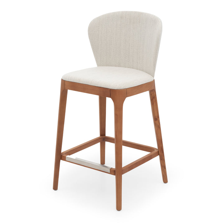 Nelvy Counter Stool Off White