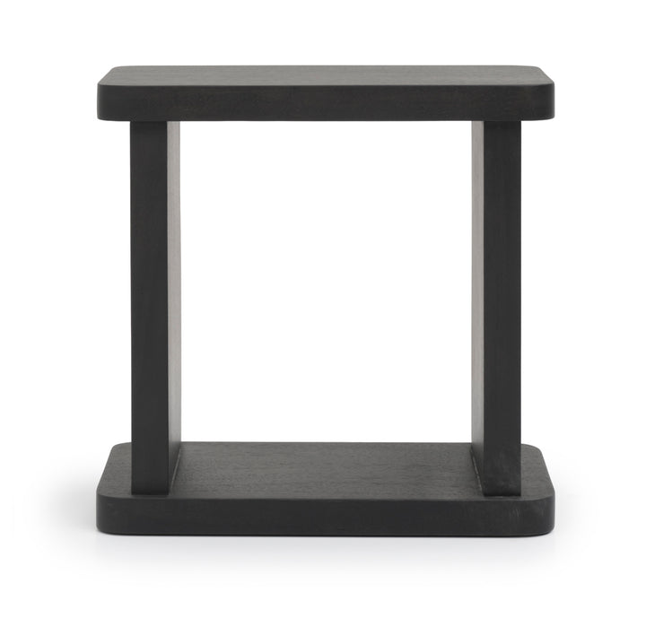 Siya Wood Accent Table Black