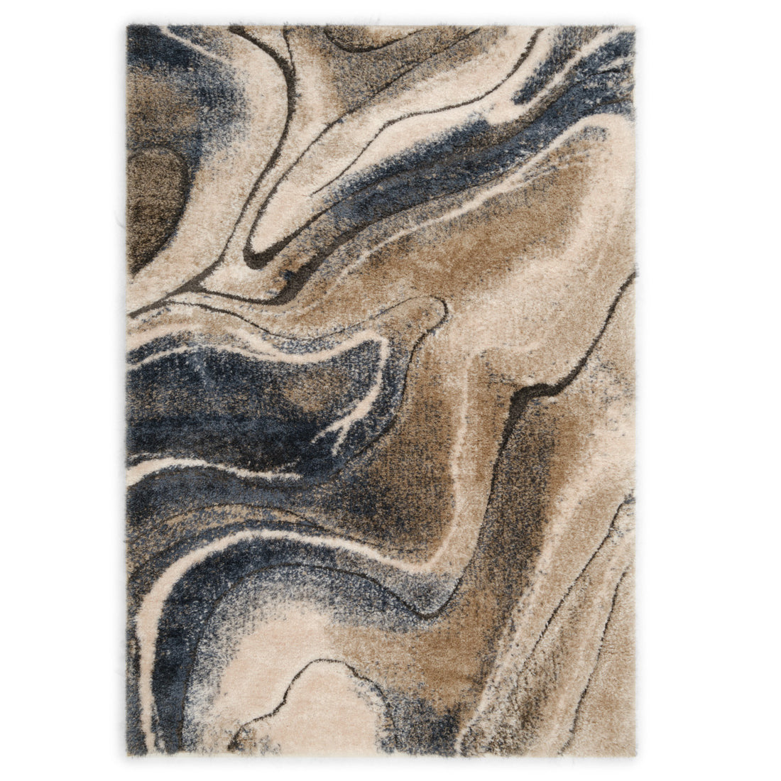 Walid Area Rug Dark Blue