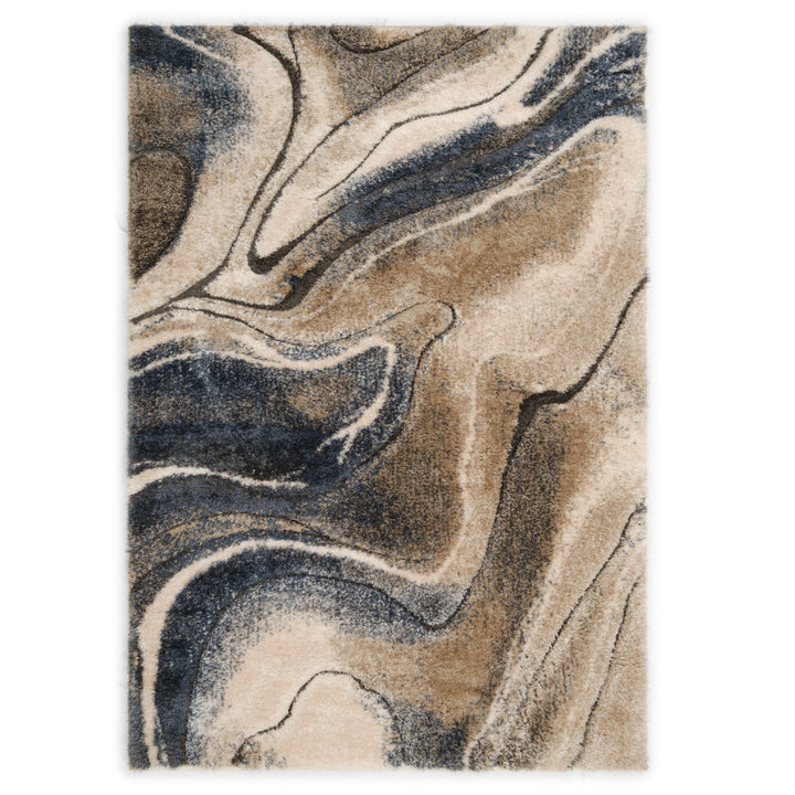Walid Area Rug Dark Blue