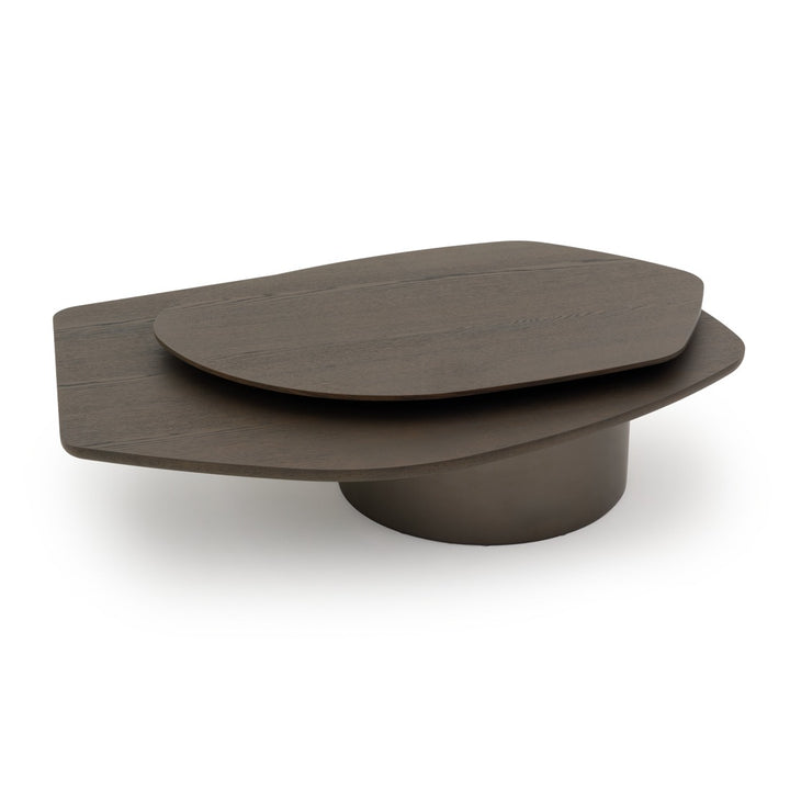 Eirian Wood Coffee Table Dark Grey