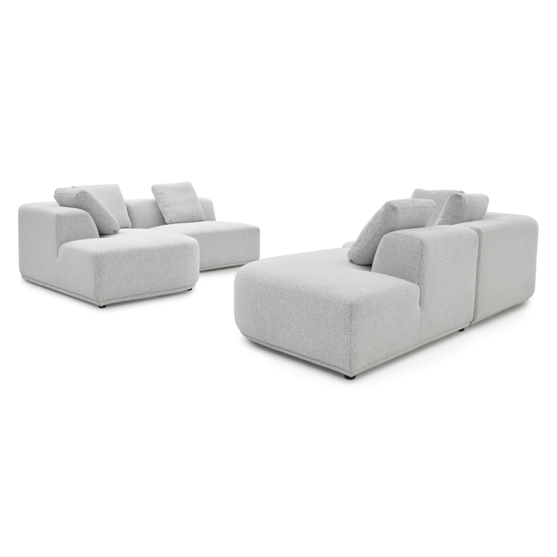 Willowdale Fabric Modular Set Light Grey