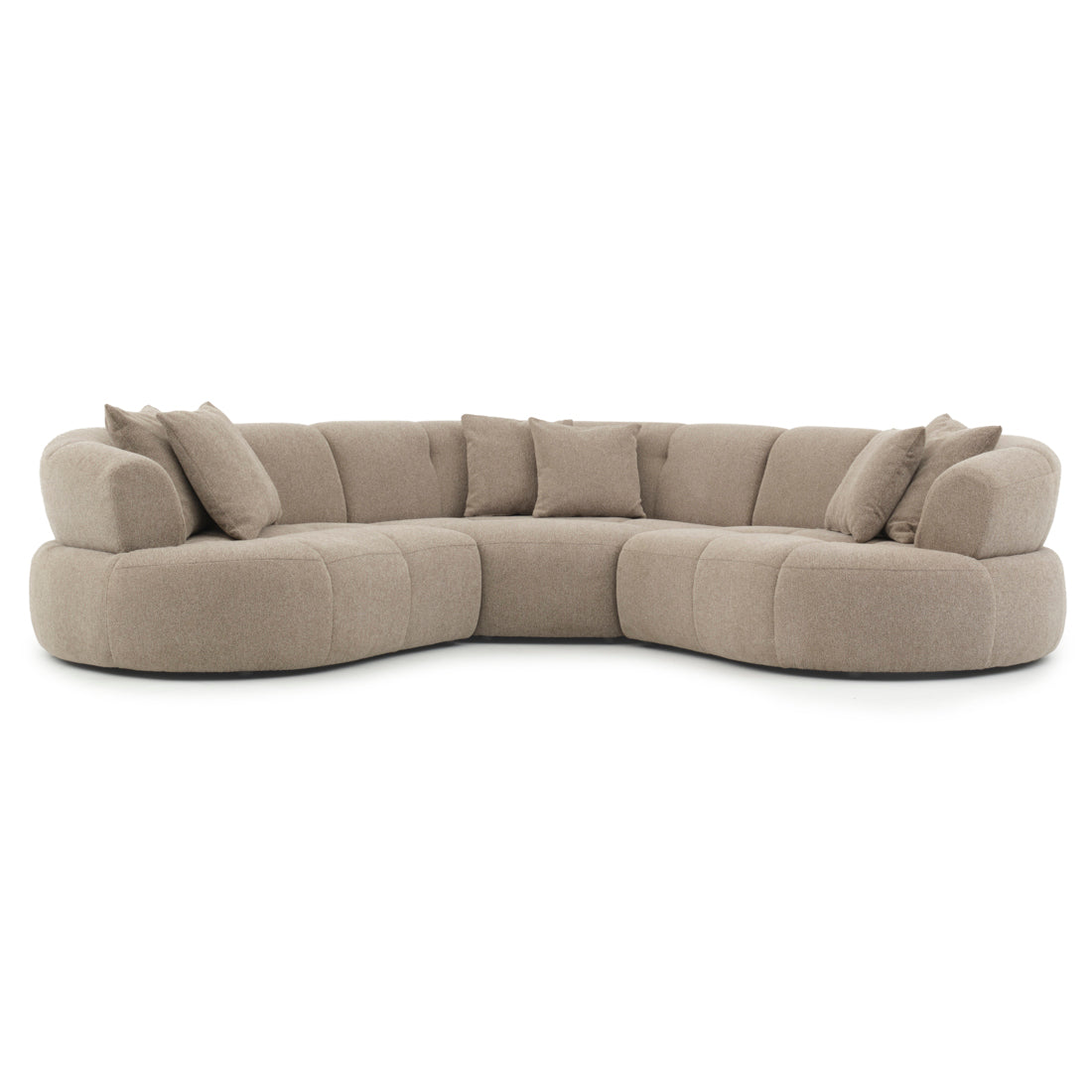 Edwina Fabric Modular Set Taupe