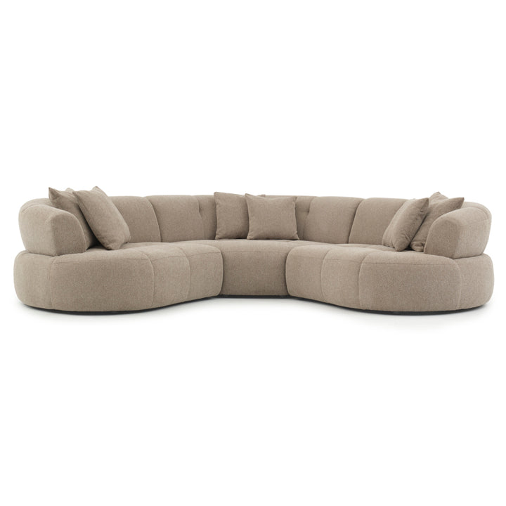 Edwina Fabric Modular Set Taupe