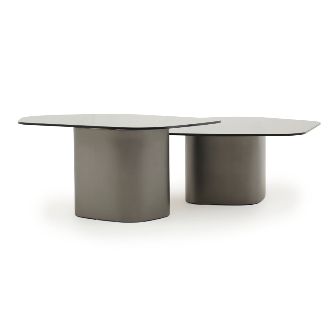 Whitford Glass Coffee Table Dark Grey