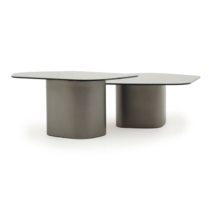 Whitford Glass Coffee Table Dark Grey