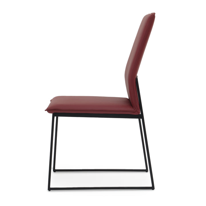 Wara Leather Chair Burgundy
