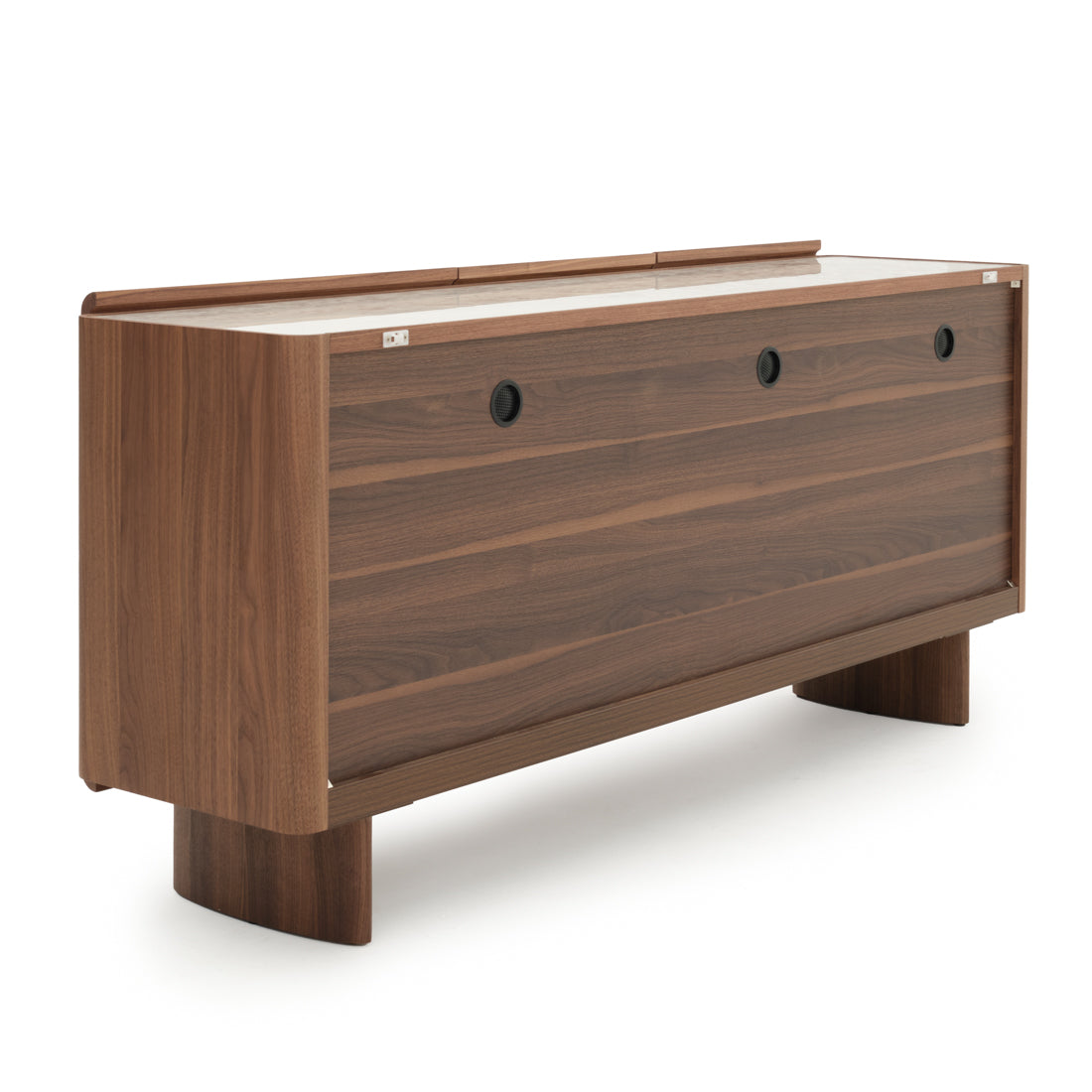 Evana Wood Sideboard Dark Brown