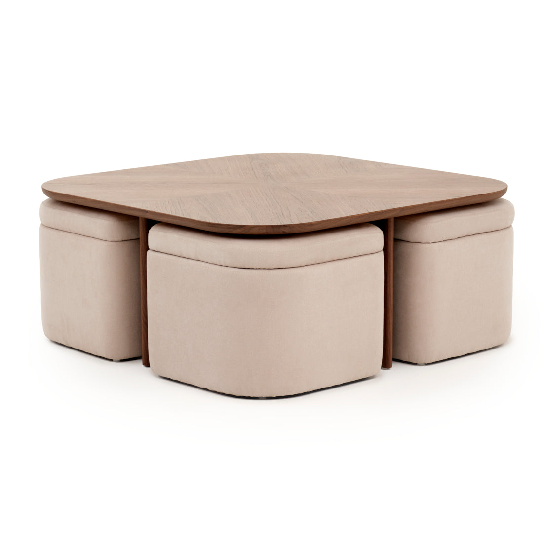 Norna Coffee Table with Storage Dark Brown