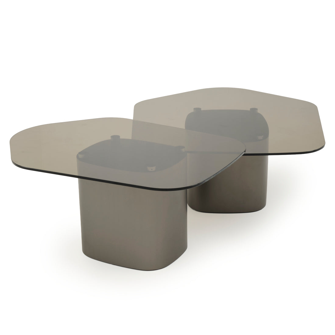 Whitford Glass Coffee Table Dark Grey