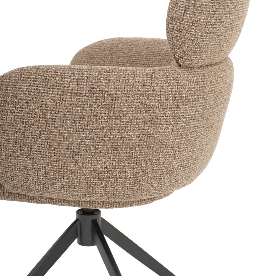 Elista Swivel Armchair Light Brown