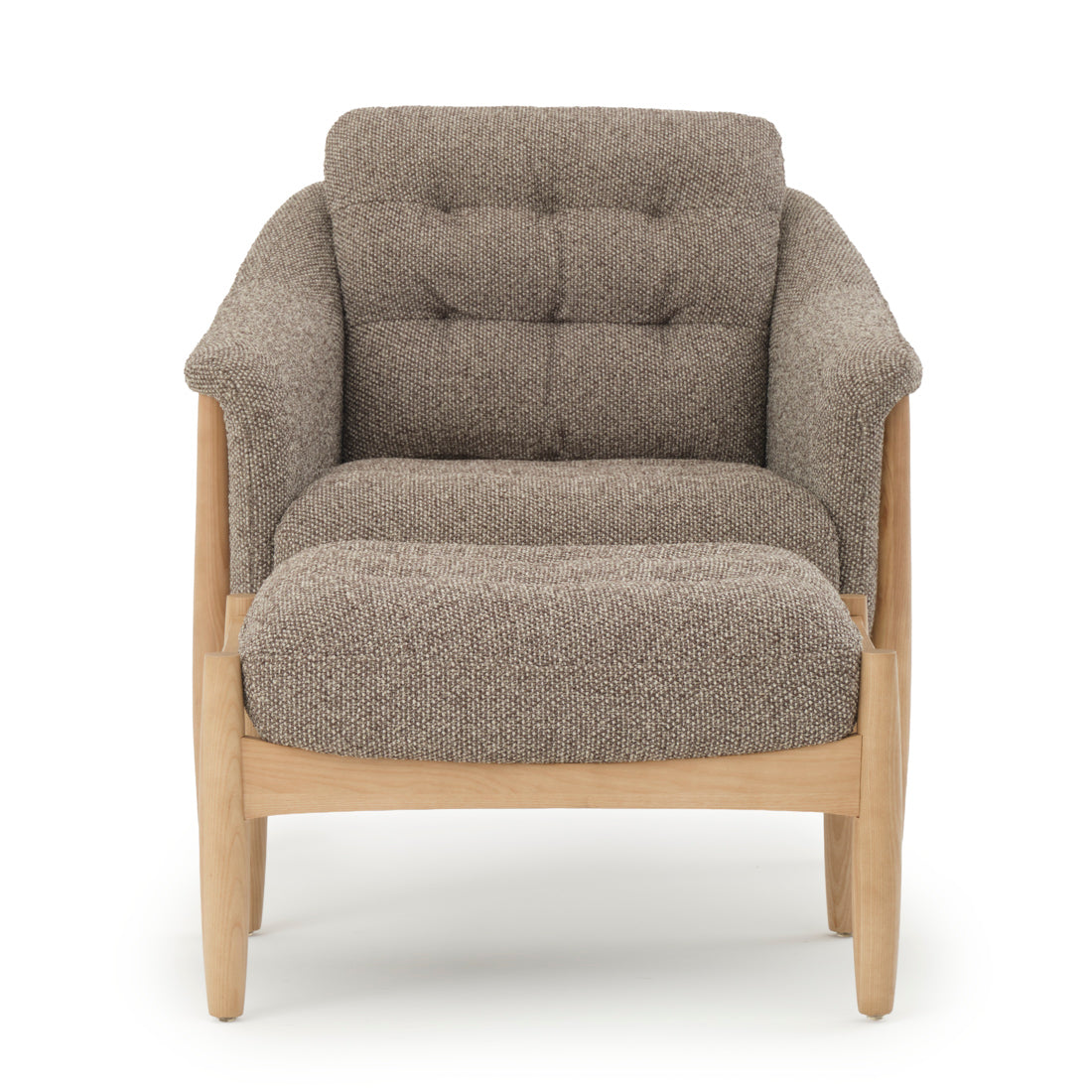 Naranda Fabric Accent Chair Dark Brown