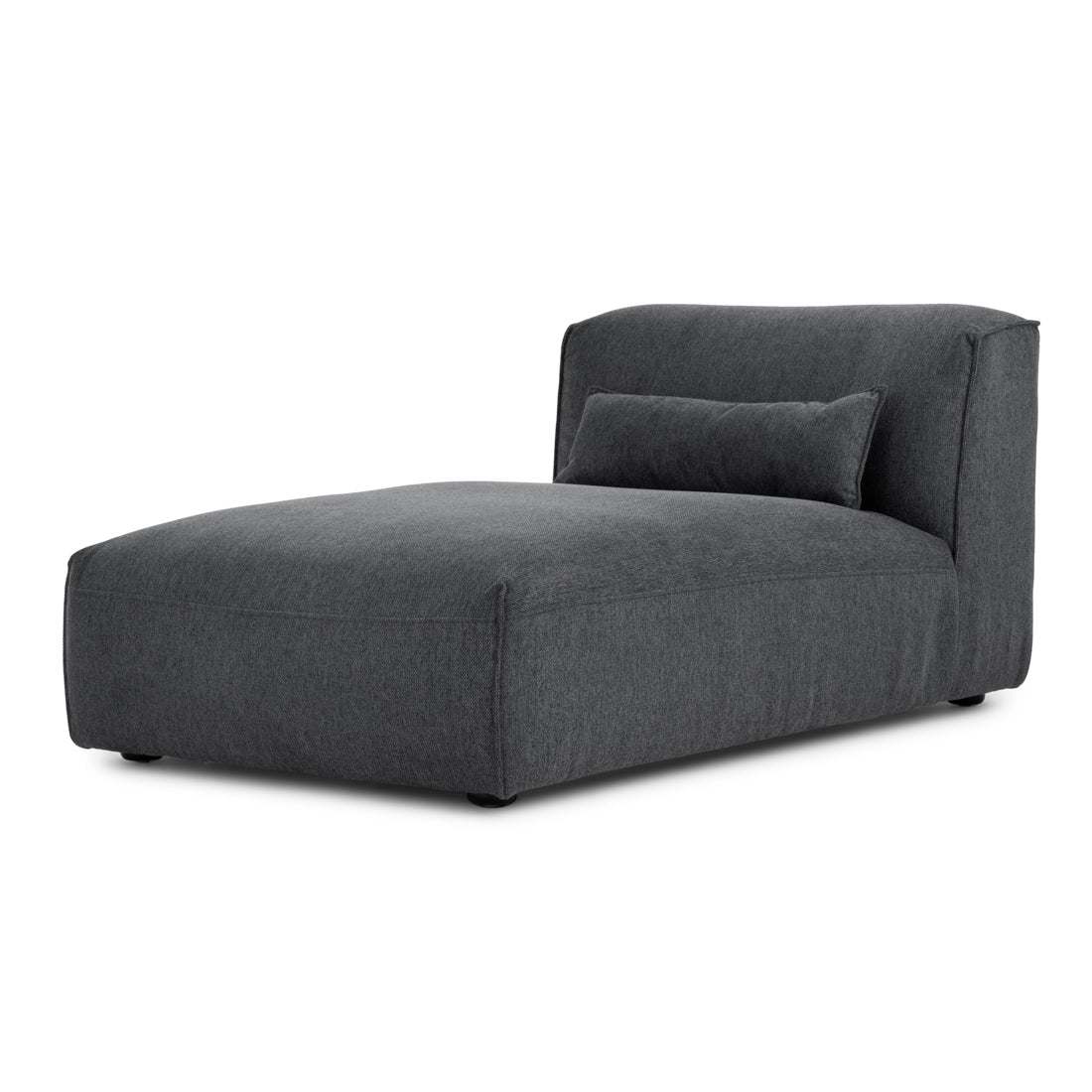 Ellemia Modular Armless Chaise Dark Grey