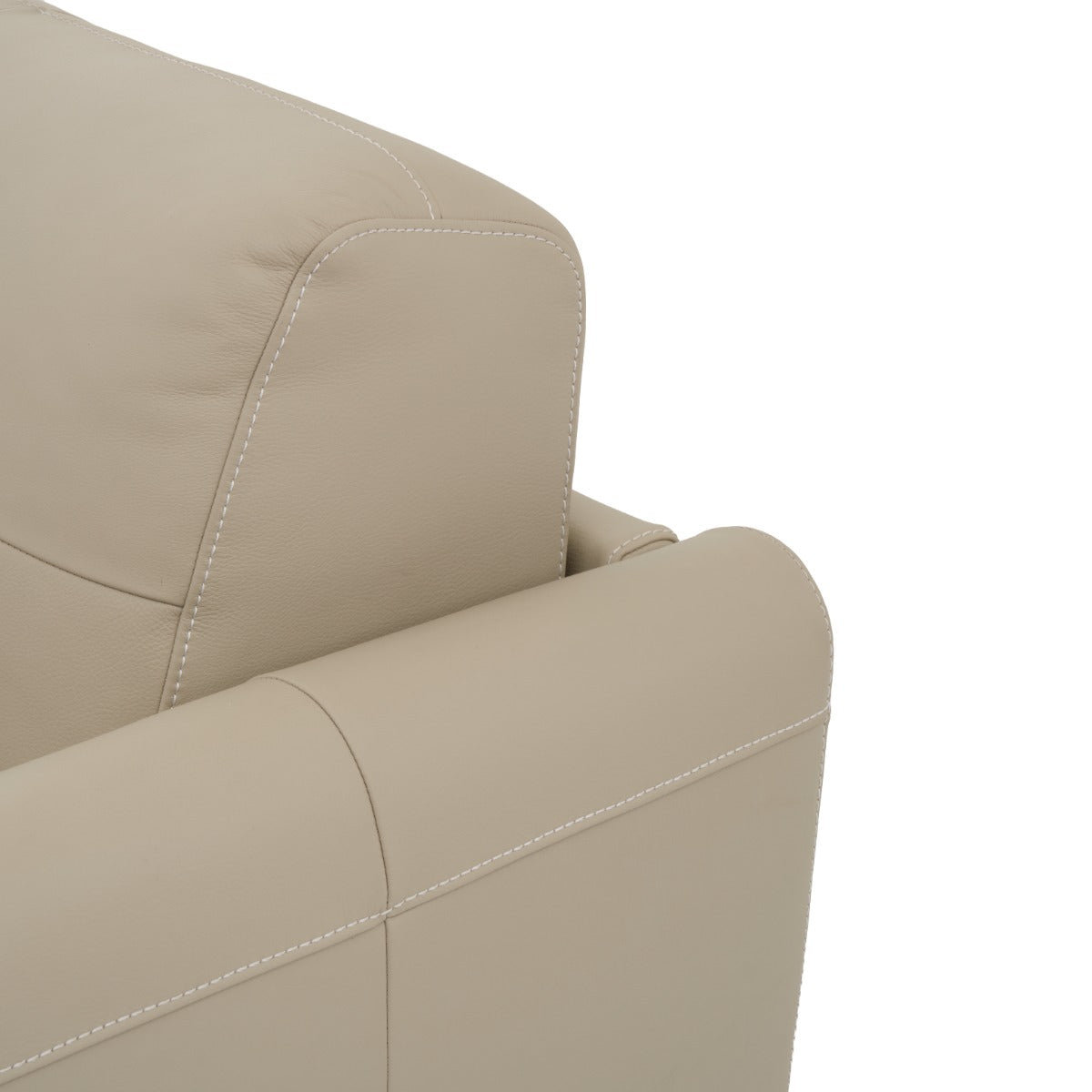 Narita Leather Double Sofa-Bed Beige