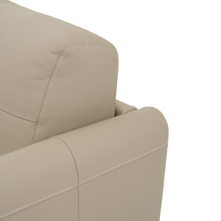 Narita Leather Double Sofa-Bed Beige