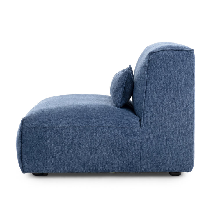 Ellemia Modular Armless Chair Dark Blue