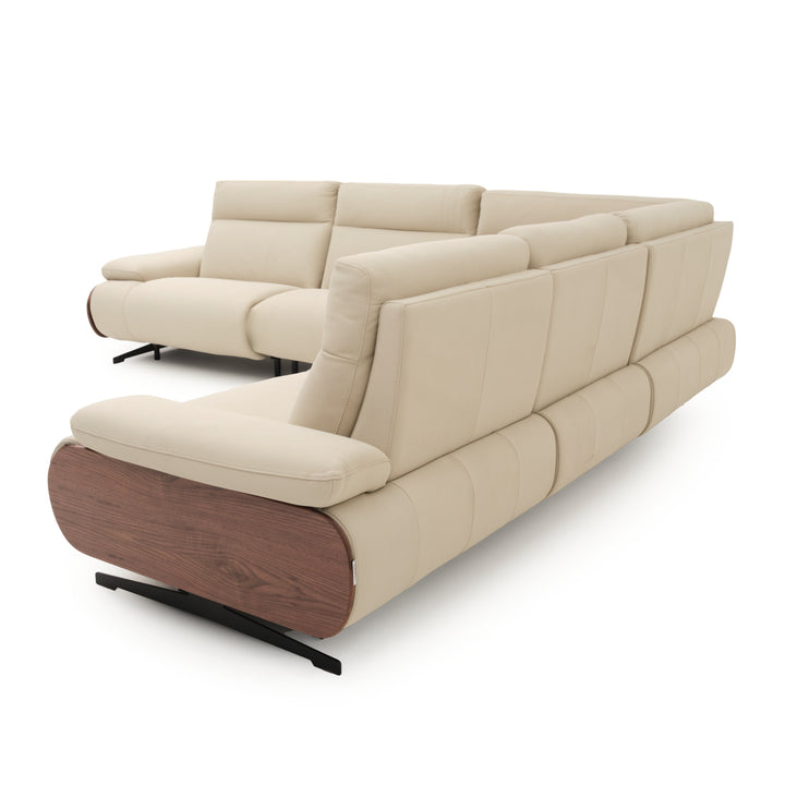Ellery Reclining Sectional Sofa Beige