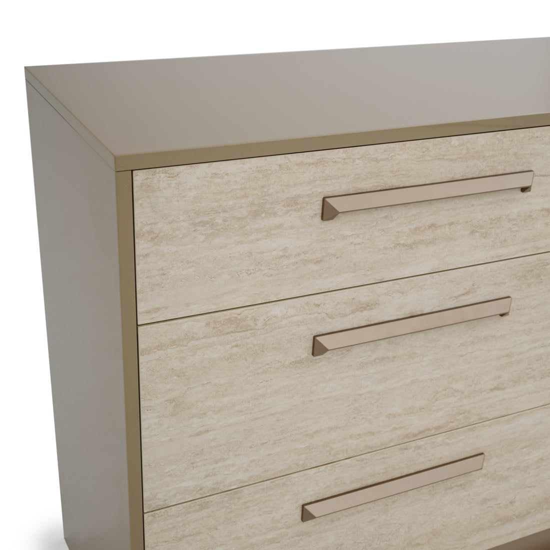 Nunzia 6-Drawer Dresser Beige
