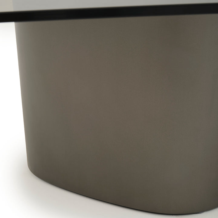 Whitford Glass Coffee Table Dark Grey