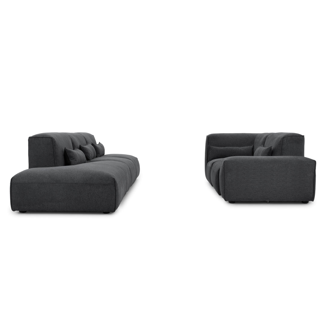 Ellemia Fabric Modular Set Dark Grey