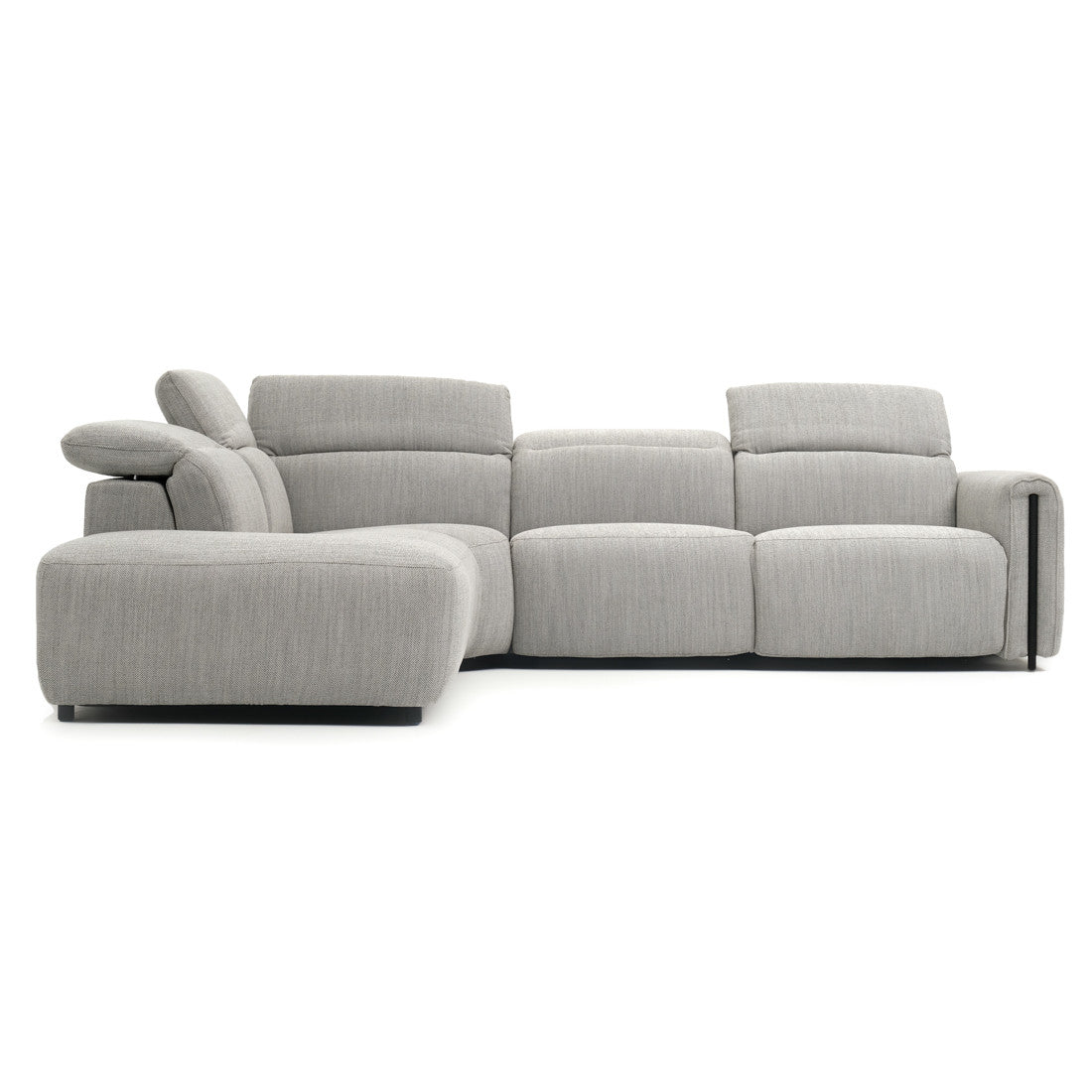 Wilnoir Reclining Sectional Sofa Light Grey