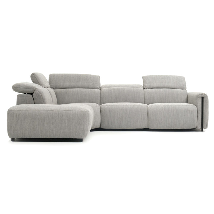 Wilnoir Reclining Sectional Sofa Light Grey