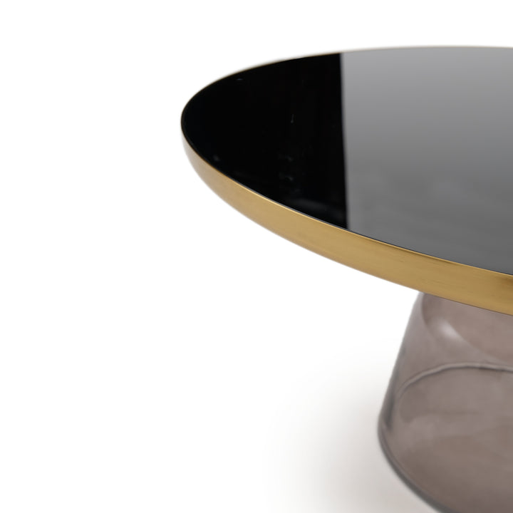 Wanya Glass Coffee Table Black