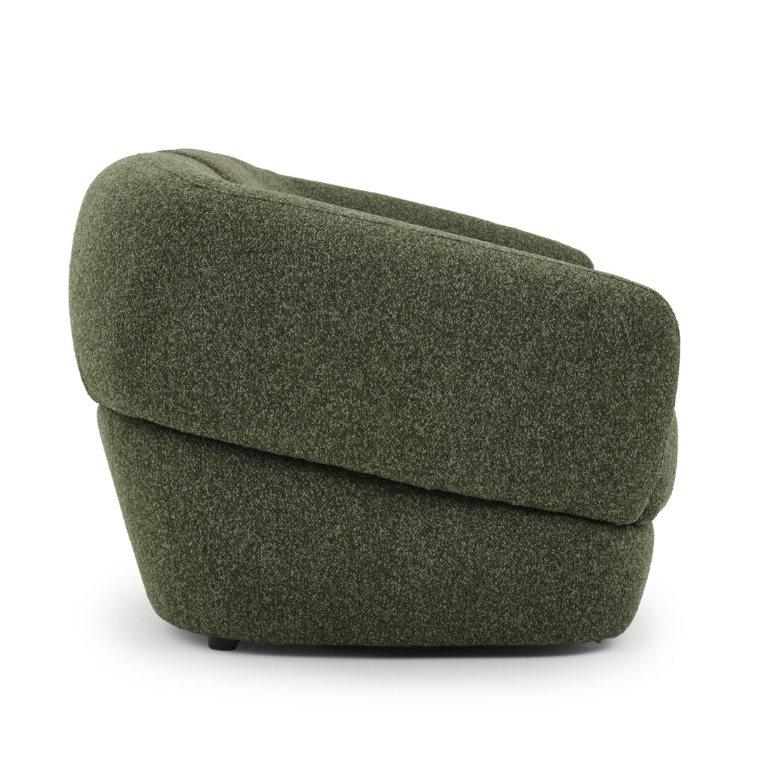 Nesla Fabric Loveseat Dark Green