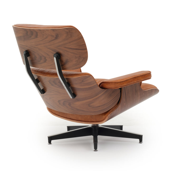 Norena Accent Chair with Ottoman Cognac