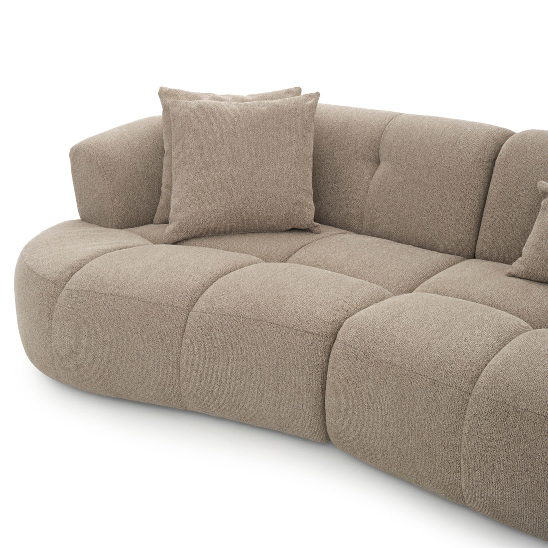 Edwina Fabric Modular Set Taupe