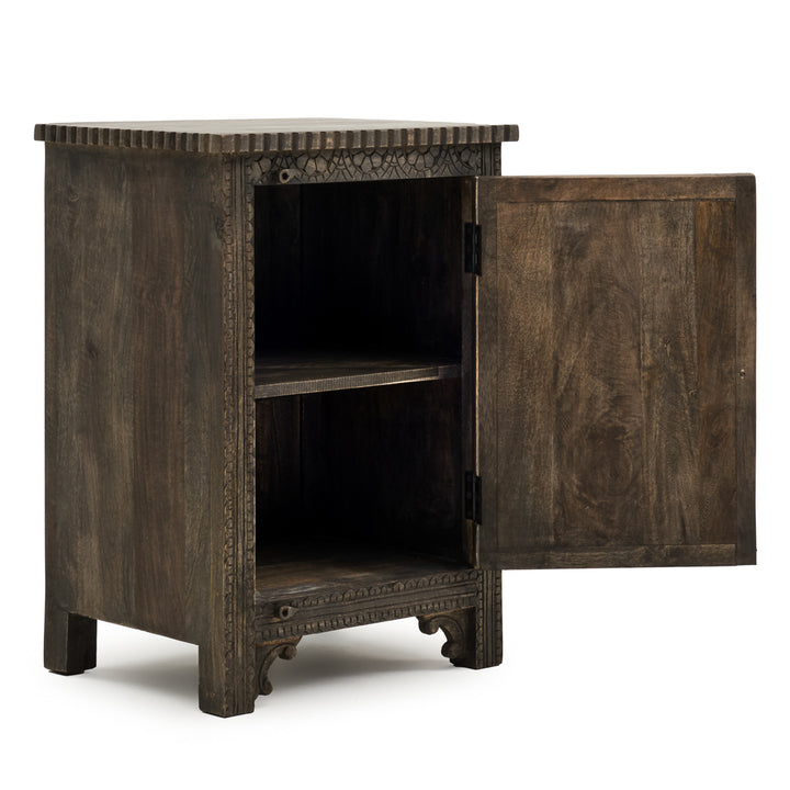 Indira Nightstand Dark Brown