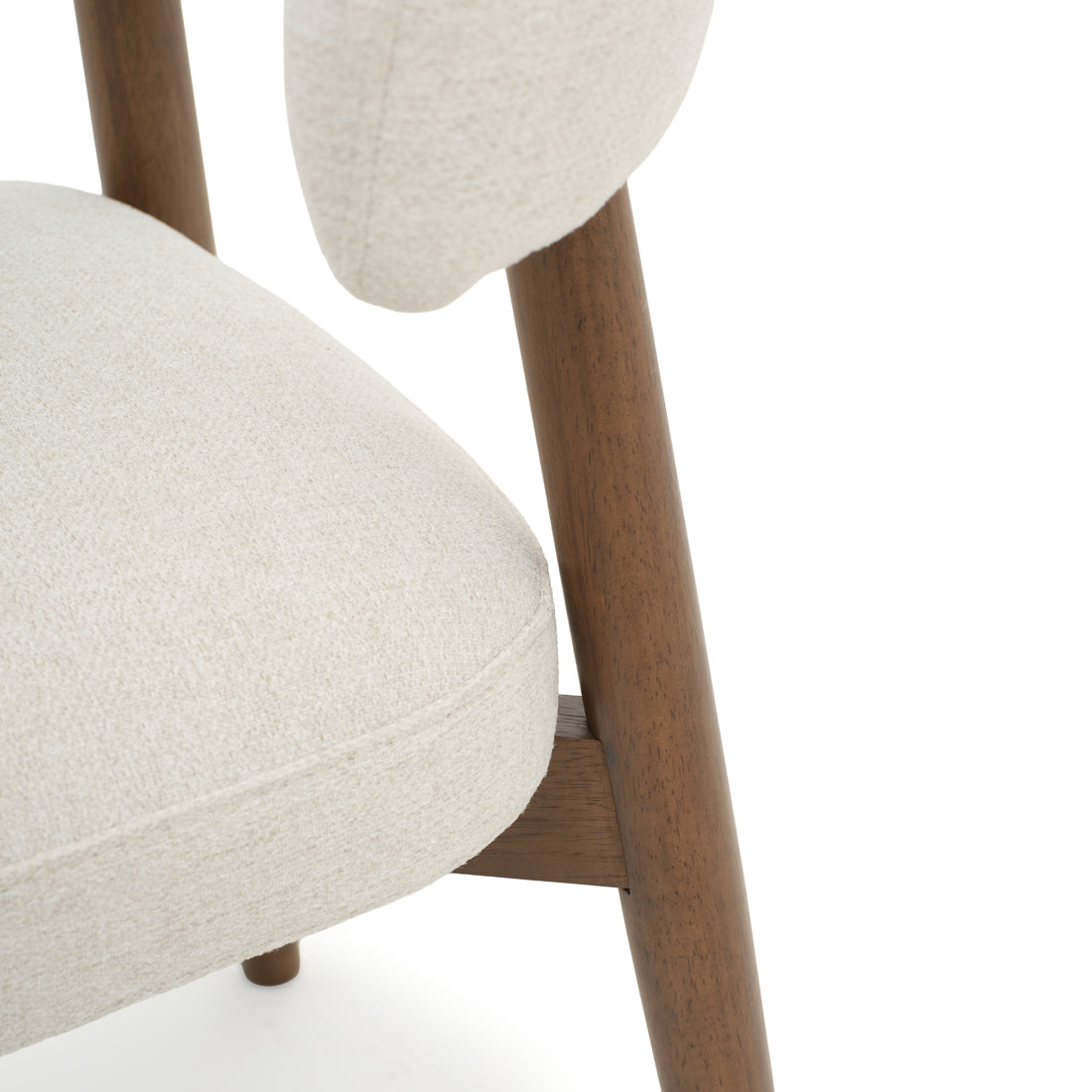 Eldina Fabric Chair Off White