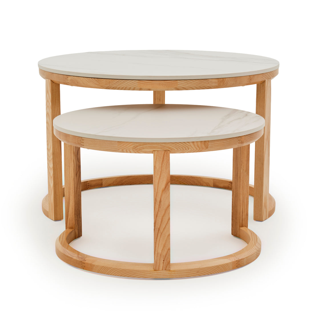 Eli Ceramic Nesting Table White