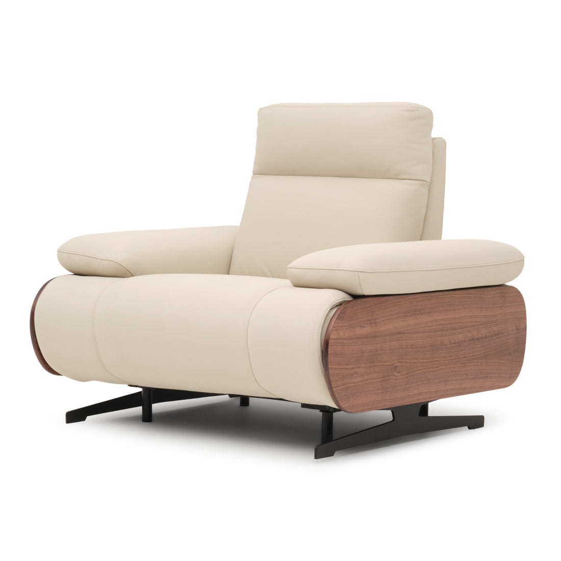 Ellery Reclining Accent Chair Beige
