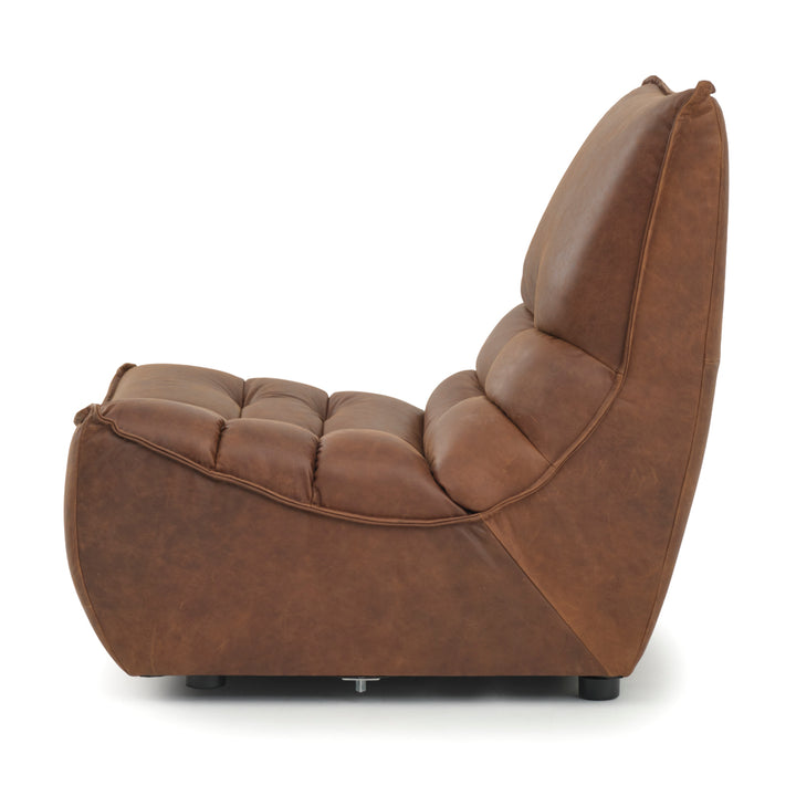 Nesto Modular Armless Chair Dark Brown