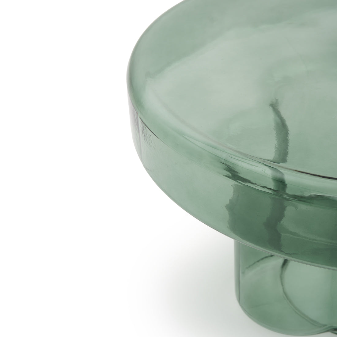 Eira Glass Coffee Table Aqua