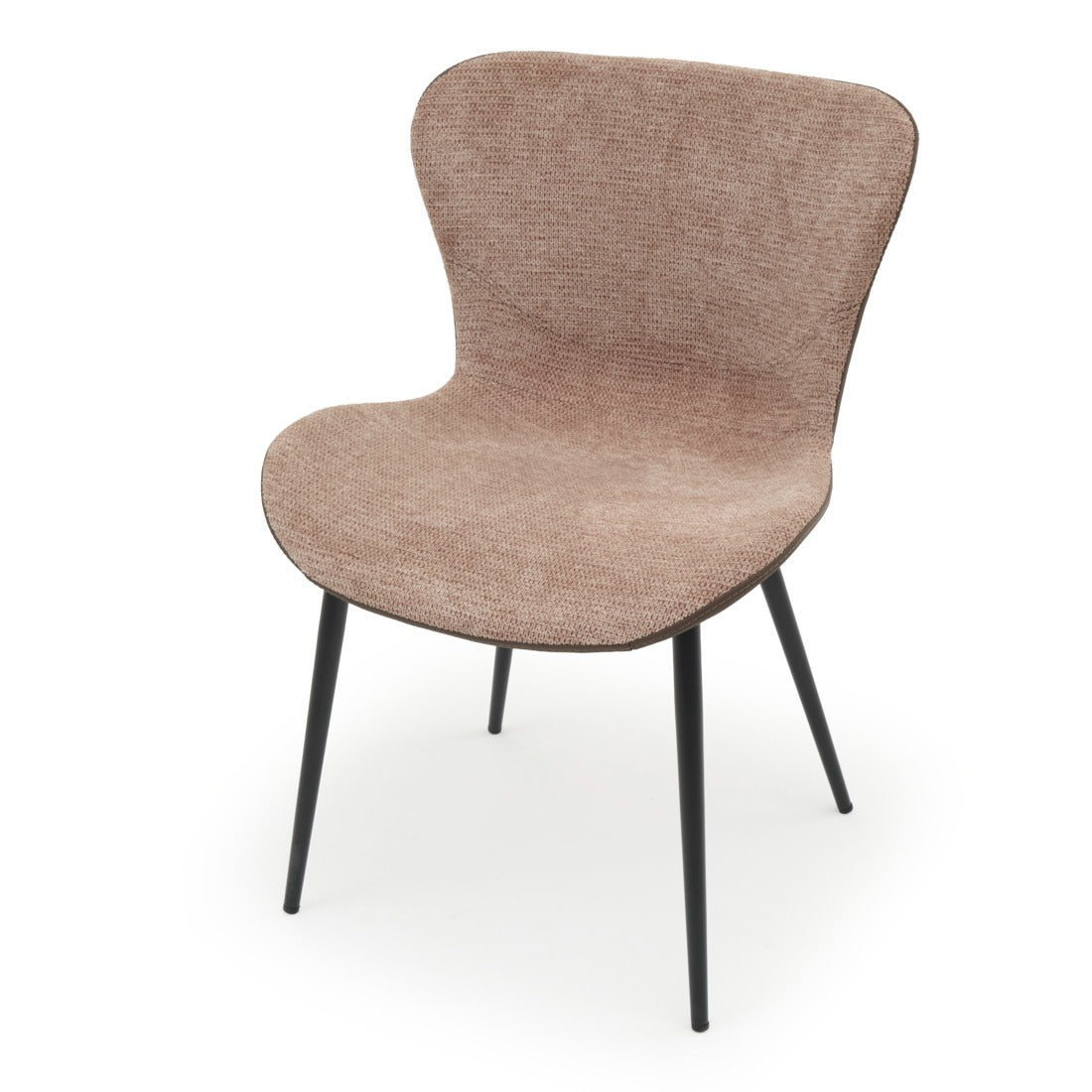 Ebina Fabric Chair Dark Brown