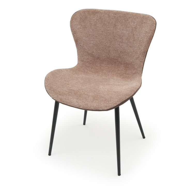 Ebina Fabric Chair Dark Brown