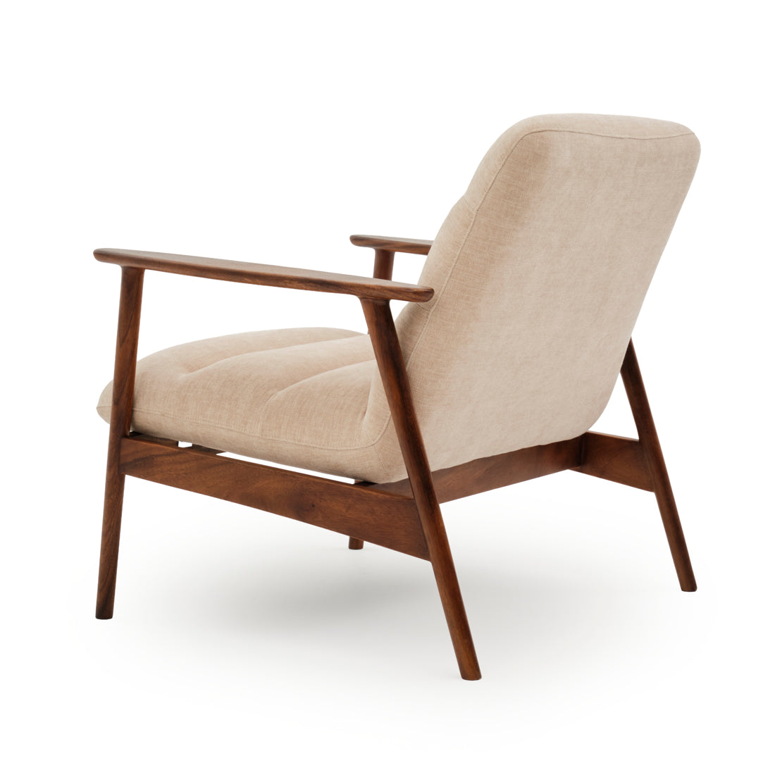 Natan Fabric Accent Chair Light Brown