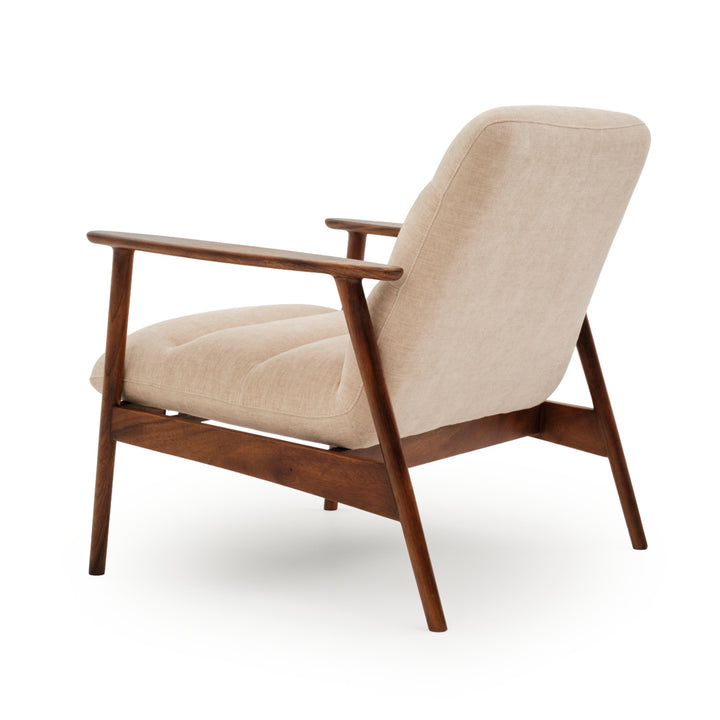 Natan Fabric Accent Chair Light Brown