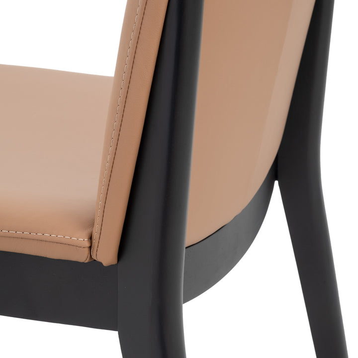 Emy Leather Chair Cognac