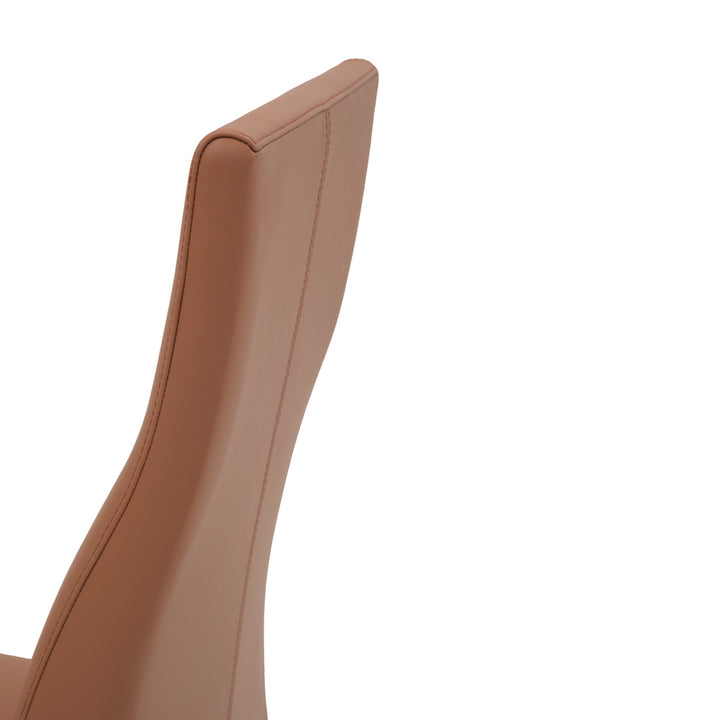 Jennifer Leather Chair Cognac