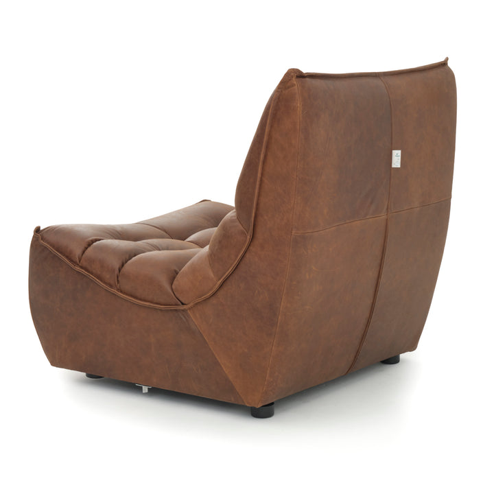 Nesto Modular Armless Chair Dark Brown