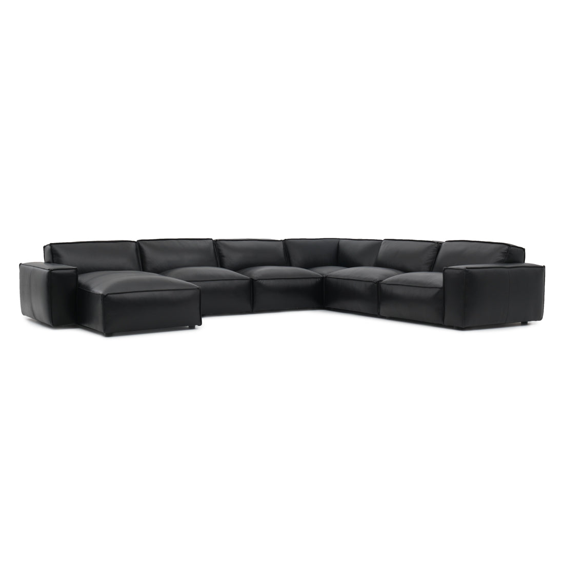 Nook Leather Modular Set Black